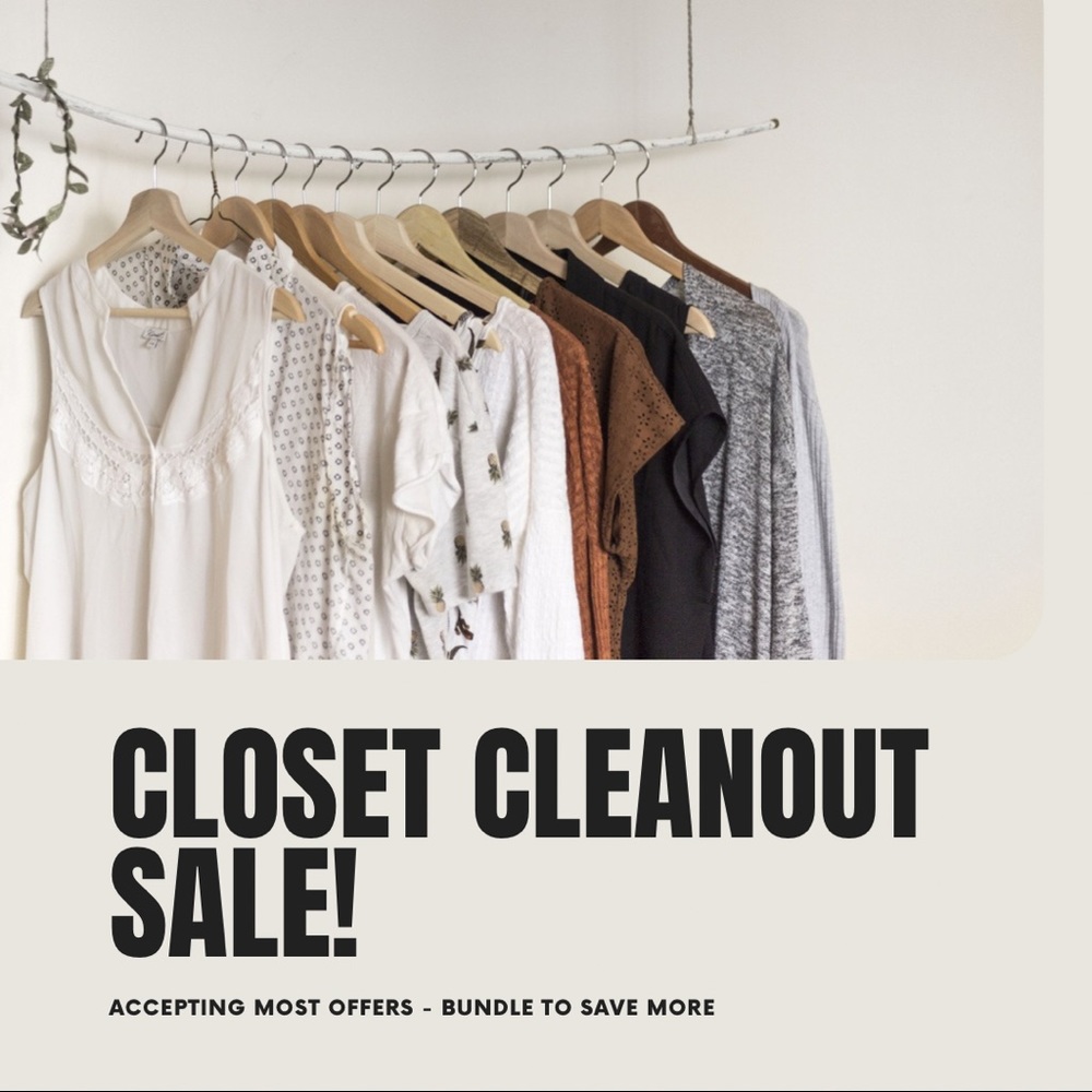 Closet Clean Out! Accepting offers!